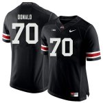 NCAA Ohio State Buckeyes Men's #70 Noah Donald Black Nike Football College Jersey IUL8245SC